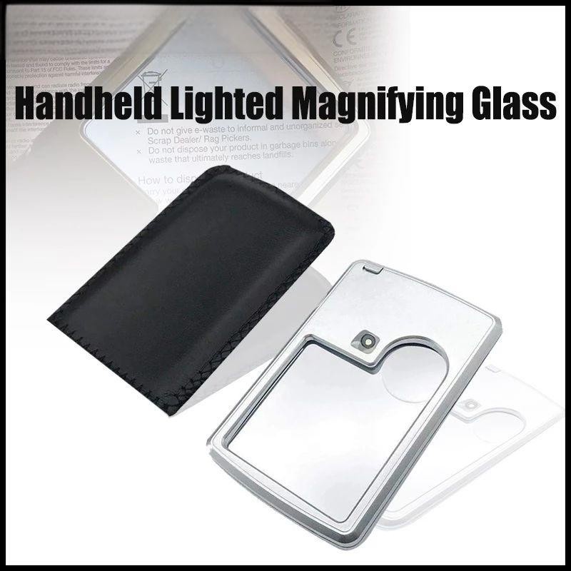 

3-6 Kaca Pembesar Lampu LED Persegi Panjang Ultra Tipis/ Optical Lens Acrylic Rectangular Card Type