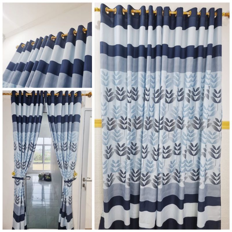 Sale 3Pcs Gorden Pintu Jendela Motif Sultan 12 Ring Motif Sultan/Gorden Horden Motif Sultan/Gorden