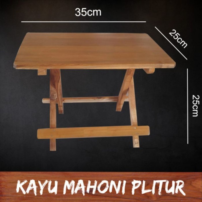 JTTOP MEJA BELAJAR LIPAT KAYU / MEJA LAPTOP LIPAT / MEJA LIPAT PORTABLE KAYU