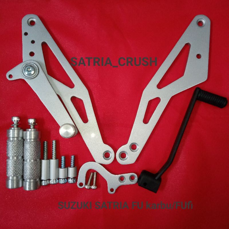 Foot step underbone satria fu karbu satria fu injeksi ub custom plat besi