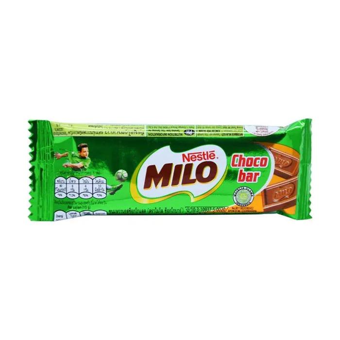 

MILO Choco Bar 1 Box 24 Pcs X 15 gr Milk Chocolate, Nestle Milo Coklat Bar Malaysia Snacks