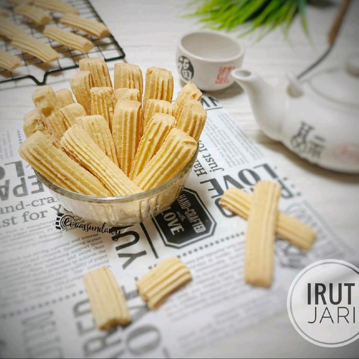 Kukis Irut Jari 255 gram Cemilan Sehat / Kue Irut Garut Angkrik