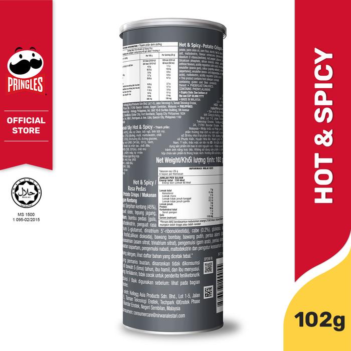 

Pringles Hot & Spicy Keripik 102gr
