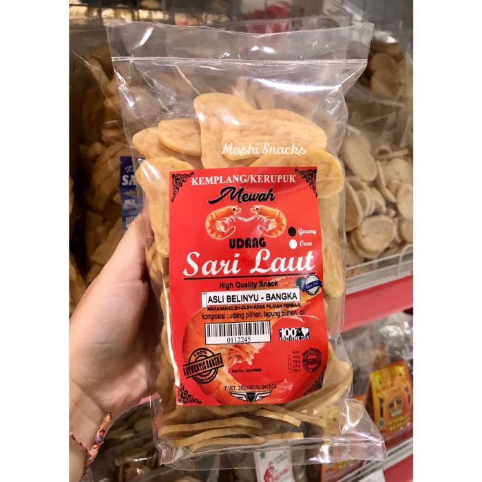 

Kerupuk Kemplang Mentah Udang SUPER (Bulat Besar) 500gr Asli Bangka