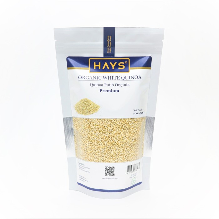 

Organic White Quinoa / Quinoa Putih Organik - HAYS
