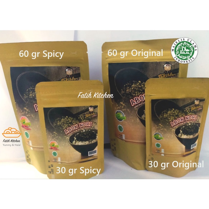 

Tokinori Abon Nori 60 gr rasa Original / Spicy Halal MUI -Abon Seaweed