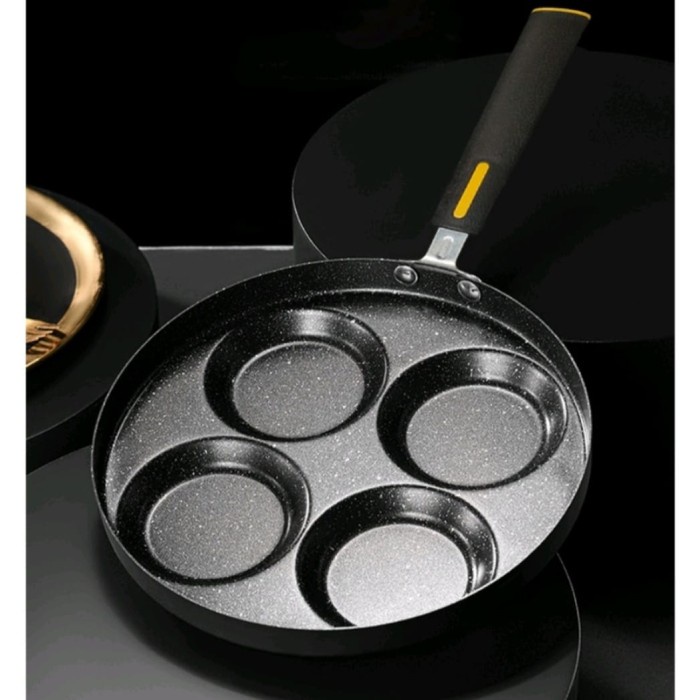 JAYAmart- CETAKAN TELUR 4 DATAR / Cetakan Martabak / Panci Wajan 4 Lubang