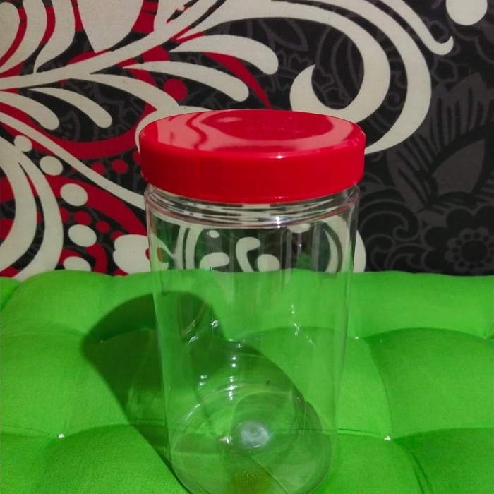 (Good) Jar/toples tinggi plastik/ canister unik kapasitas 1000ml/ cheese stik