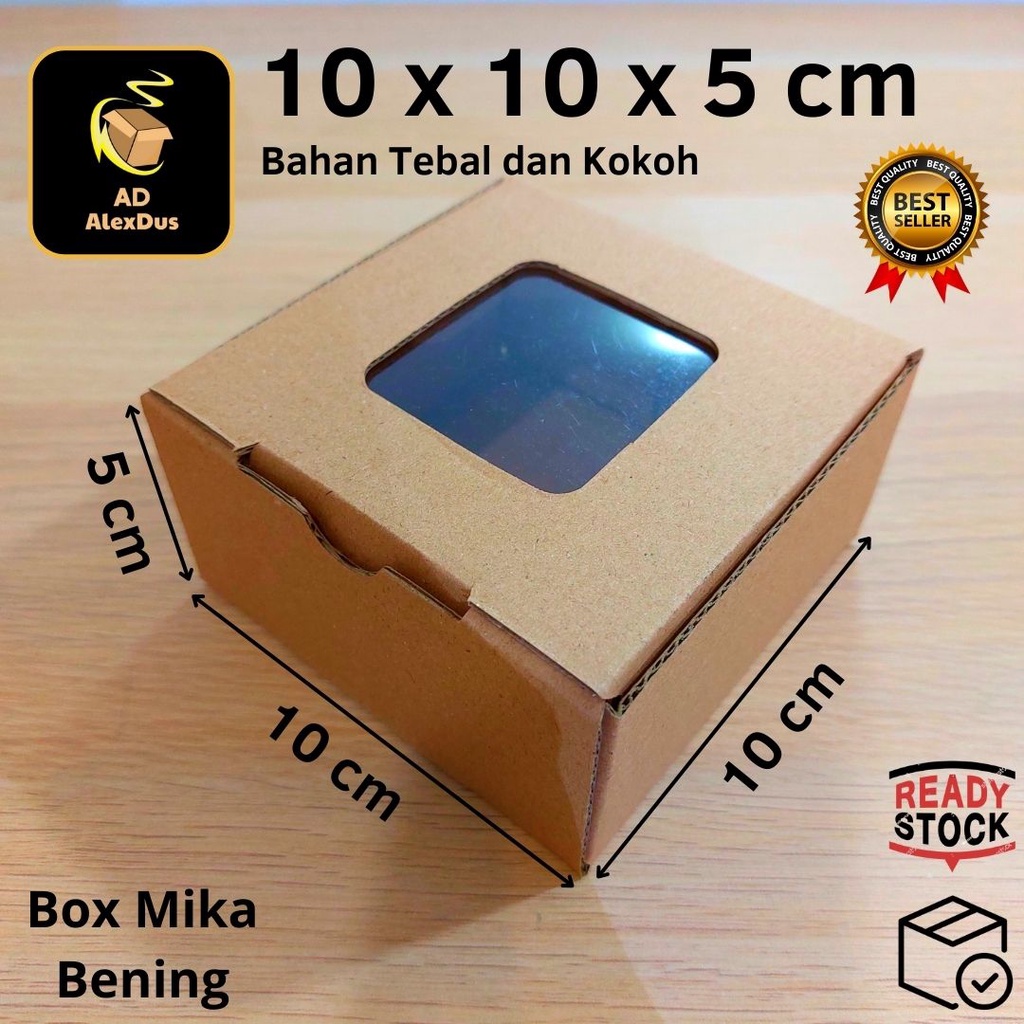 

Kardus Mika 10 x 10 x 5 cm Model Diecut | Kotak Box Dus Hampers Kue Snack Parcel