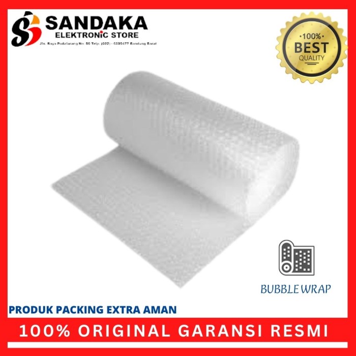 

pernakpernik- Bubble Wrap Bubblewrap Putih Bening Murah Bagus 50M x 125cm Bandung