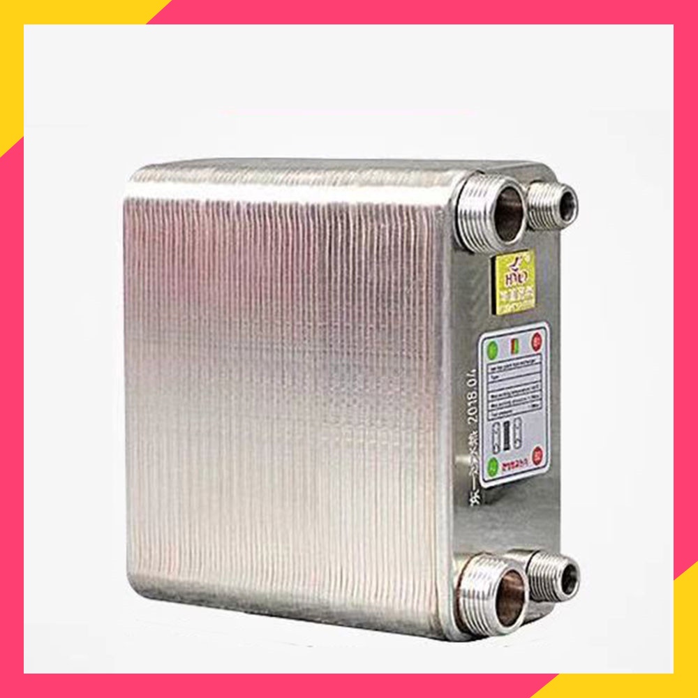 SALE 80 Plates Stainless Steel Heat Exchanger Brazed Plate Type Water Heater Chiller Cooler Counter 