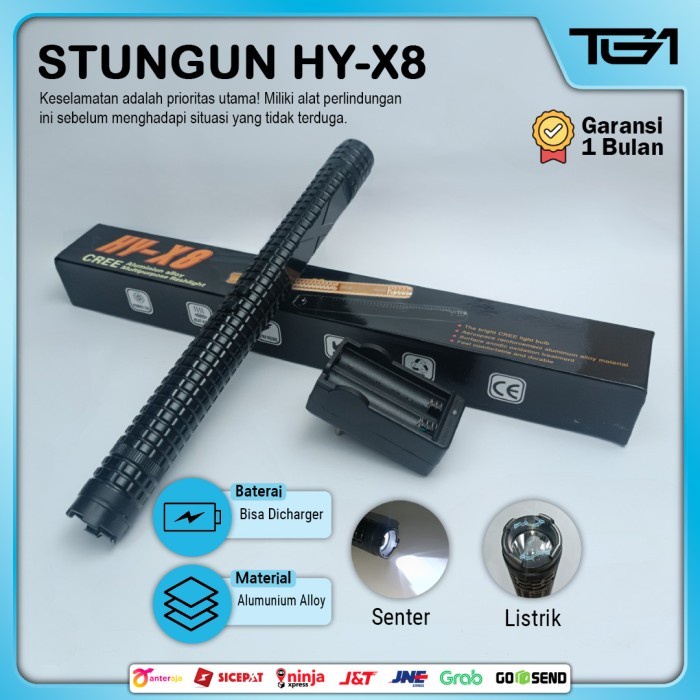 ADA STUN GUN TONGKAT 809 LAMPU LED ALAT KEJUT LISTRIK