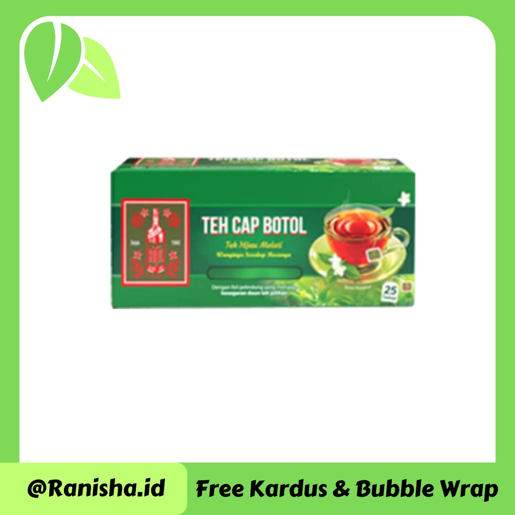 

Cap Botol Teh Celup Hijau Melati Box 25X2G