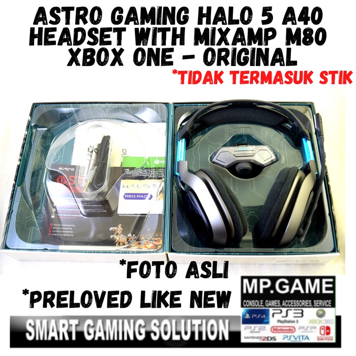 [Good] Headset Astro Gaming HALO 5 A40 Headset MixAmp M80 Xbox One PC Laptop