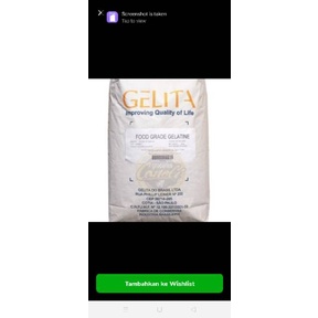 

HJ Gelatin Bubuk Gelita Halal/Gelatin Powder Import Kemasan 100 gram