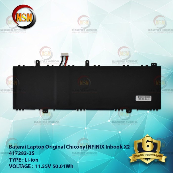 Baterai Laptop Original Chicony For INFINIX Inbook X2 11.55V 50.01Wh