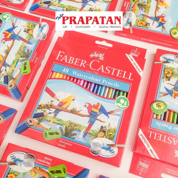 

PENSIL WARNA FABER CASTELL WATER COLOUR 48 WARNA