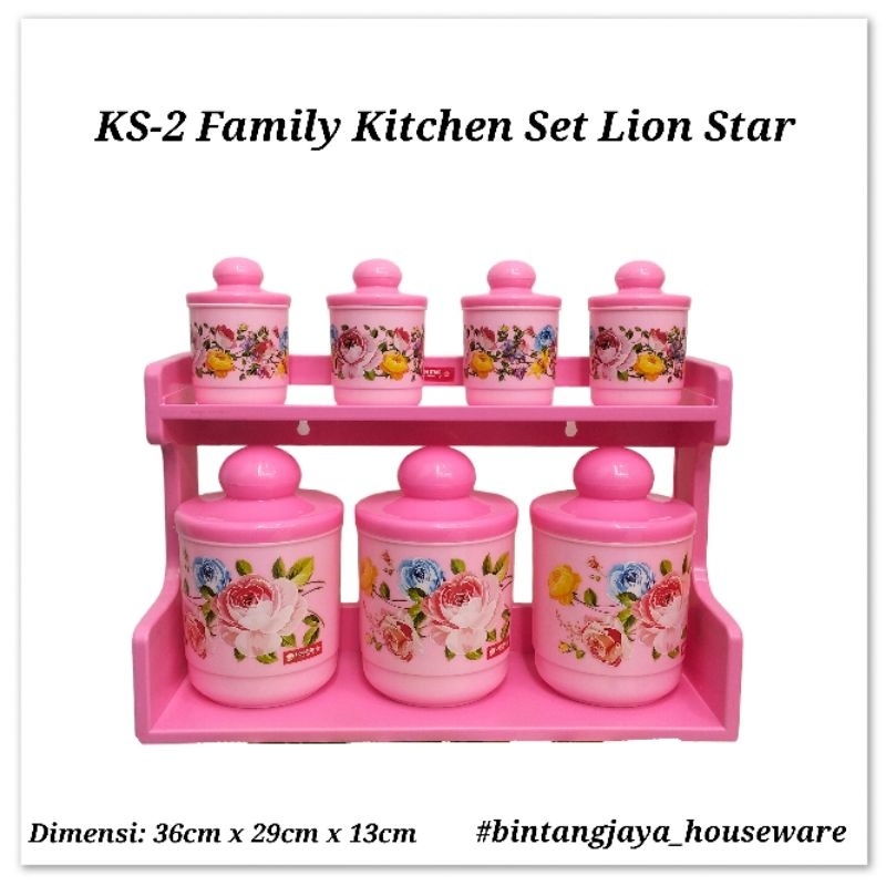 {{ Wadah Bumbu/Rak Bumbu/Family Kitchen Set/Wadah Bumbu/Lion Star Ready }}