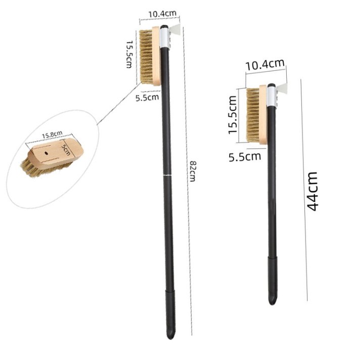 44Cm 82Cm Sikat Oven Pizza Gagang Panjang Long Handle Pizza Oven Brush - Asli