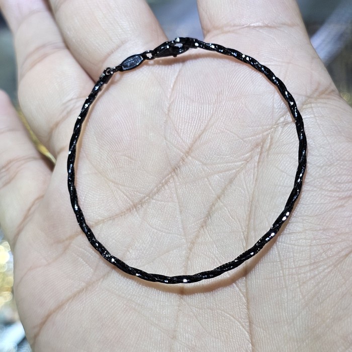 gelang coker emas hitam simple
