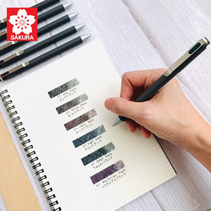 

[tmr] - Sakura Ballsign ID Plus Gel Pen Retractable Ballpoint Pulpen Tinta Jel