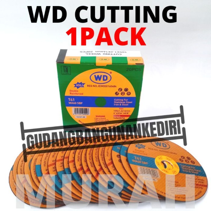 (Good) [1 PACK] WD gerinda potong 1 box pack / batu gerinda potong WD / batu potong WD / WD 4 / WD