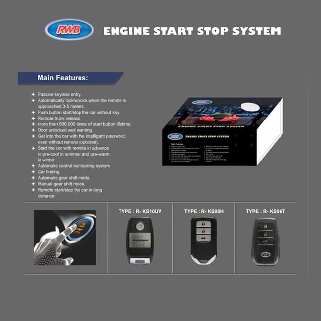 [Good] Engine Start Stop Button System (Keyless Entry) OEM Honda RWB