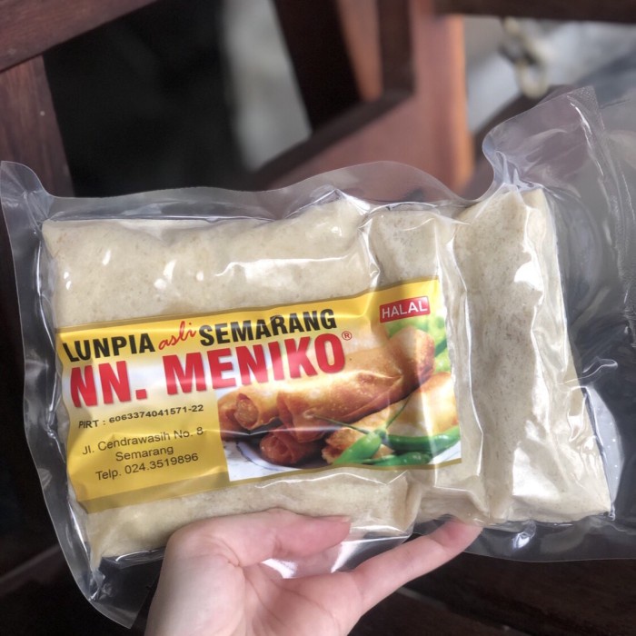 

..... Lunpia Nn Meniko Isi 5 Pcs Khusus Luar Semarang ( Vacuum Pack ) Hanya Basah Saja