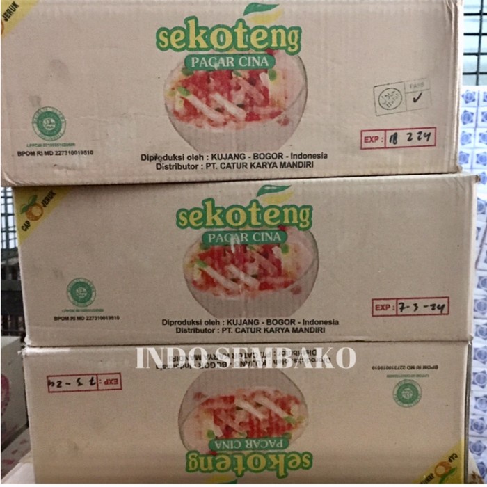 

Sekoteng Pacar Cina Dus 50Bks X 100G / Cemilan Manis Sekoteng Karton
