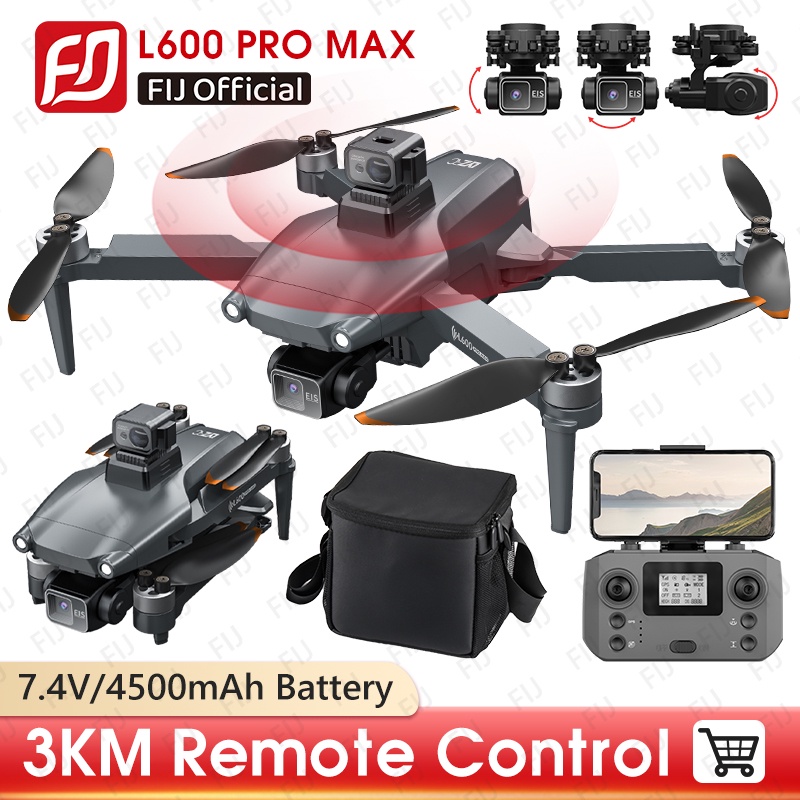 Lyzrc L600 Pro Max Drone 4K Professional Hd Dual Camera 3-Axis Gimbal 360 Obstacle Avoidance