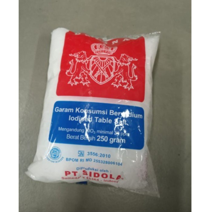 

(Best) GARAM MEJA DOLINA IODISED TABLE SALT 250GR SIDOLA