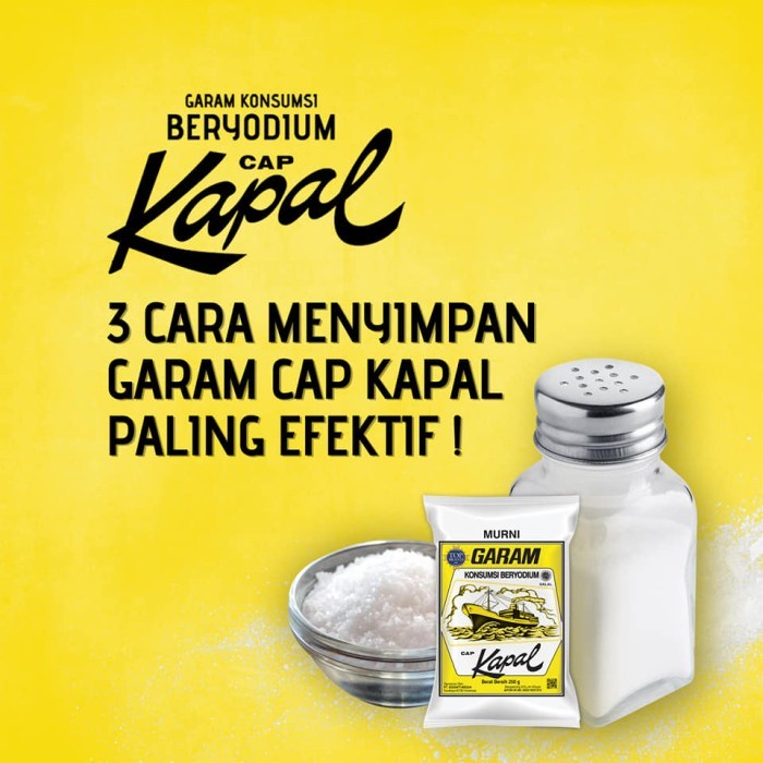 

(Best) Garam Kapal 250gr Garam Murni Cap Kapal Pure Salt