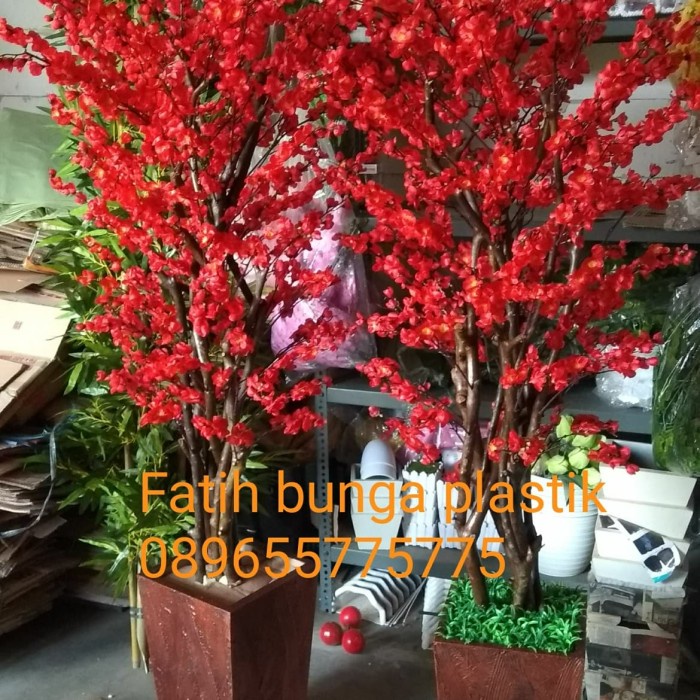 *TOP* SAKURA MERAH BUNGA PLASTIK