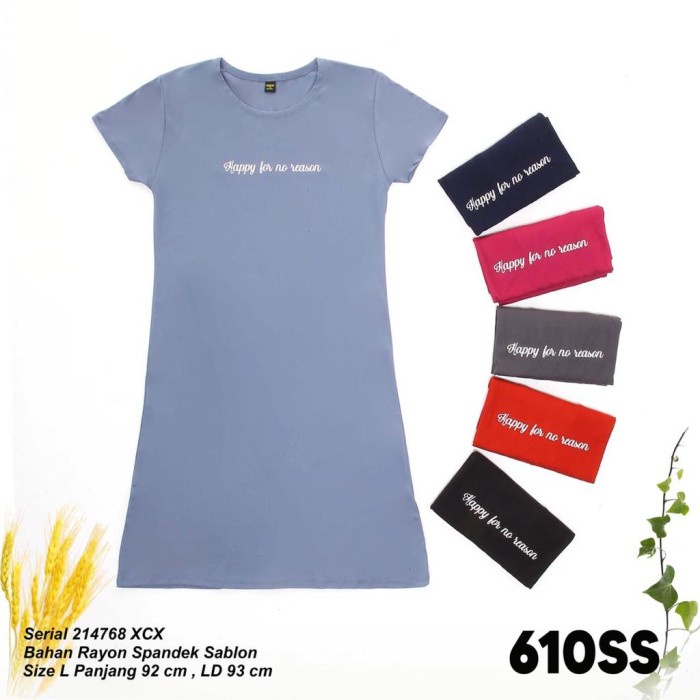 Daster Pendek Dress Pendek Wanita Casual Lemone dress 610SS