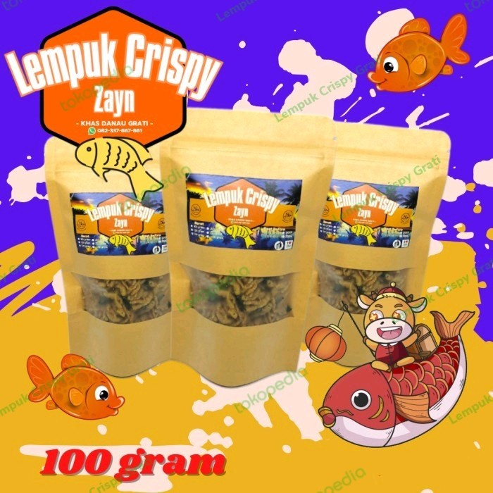 

(Good) LEMPUK CRISPY 100 GRAM IKAN KHAS DANAU RANU GRATI