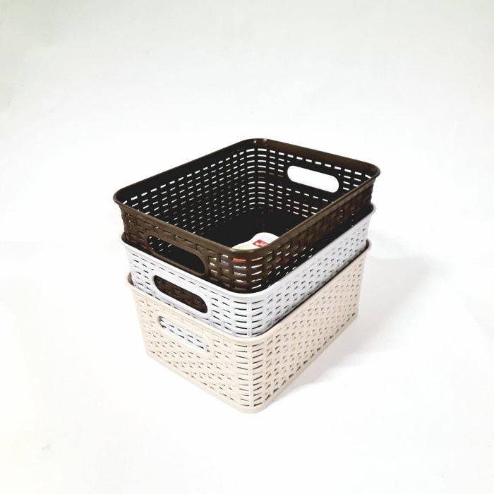 JTTOP" ASVITA BK 283 KERANJANG BASKET PLASTIK SEGI MANHATTAN