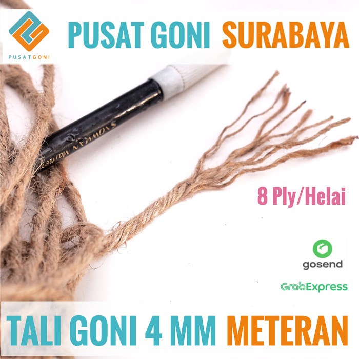 

(Good) Tali Goni 8 Ply Meteran - Tali Rami 4 MM - Tali Rami Baru Surabaya