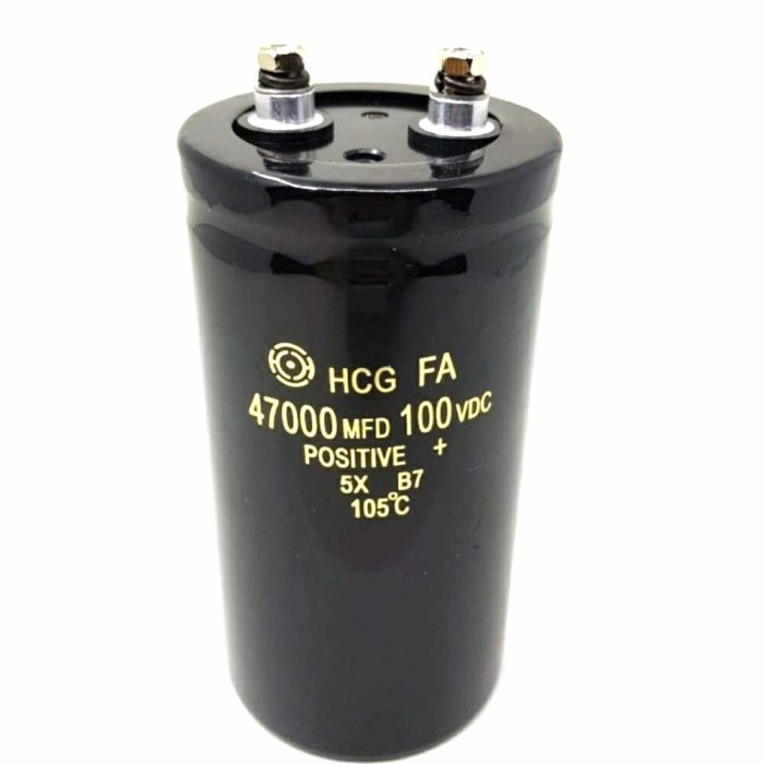 ELCO KAPASITOR HITACHI HCG 47000UF 47000 47000MDF 100VDC 100V 100V 105
