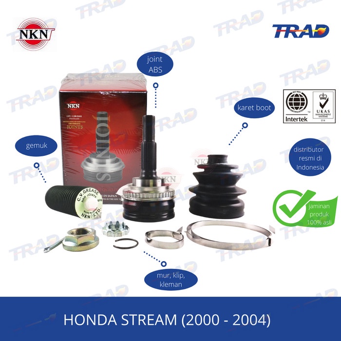 Cv Joint As Roda Luar Nkn Japan Honda Stream