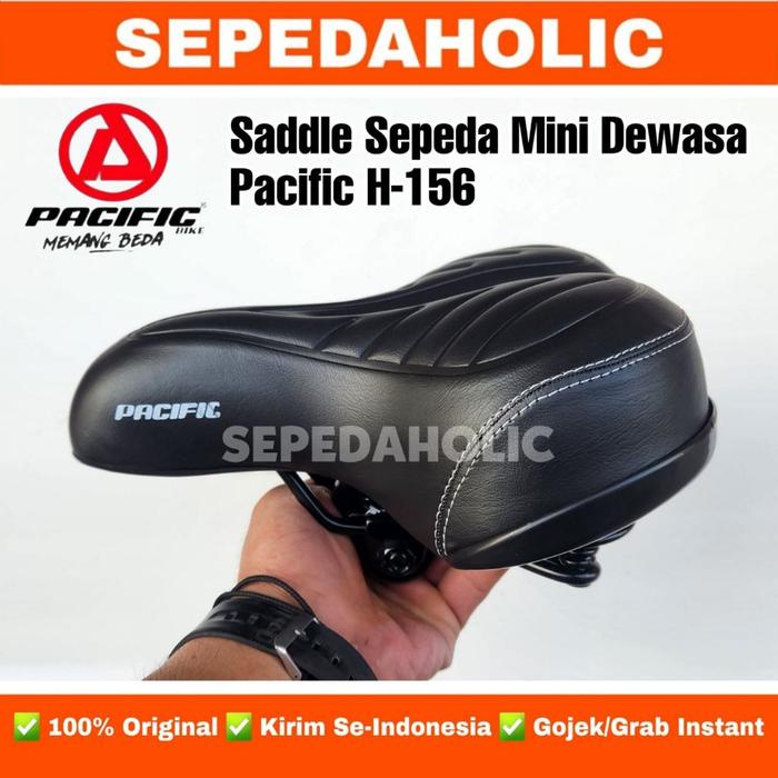 Saddle Sadel Jok Per Pegas Sepeda Pacific H156 Empuk Mini CTB Lipat MTB Minion Gunung Keranjang