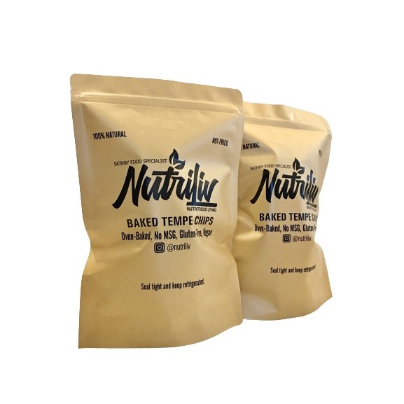 

3 Bungkus Nutriliv Baked Tempe Chips Keripik Tempe Panggang Oven Terbaru