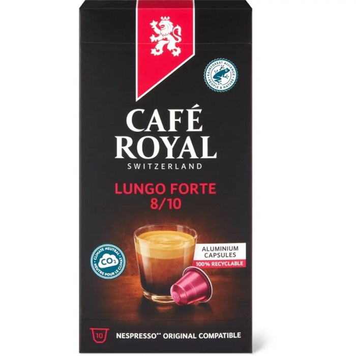 

Cafe Royal Lungo Forte Coffee Capsules 10 Aluminium Capsules