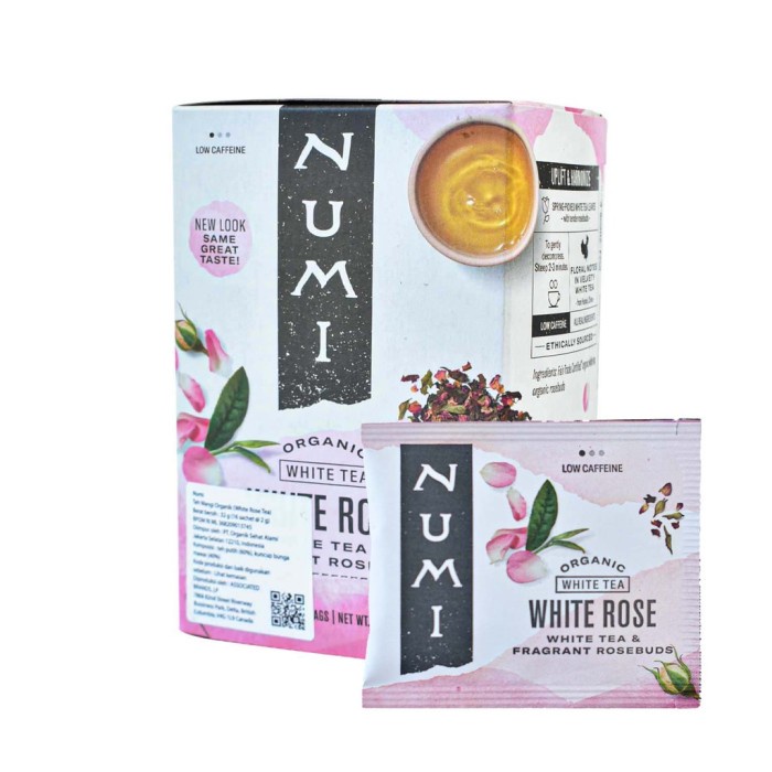 

Teh Numi Organic White Tea White Rose 16 X 2 Gram