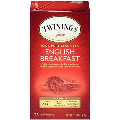 

Twinings Of London Pure Black Tea English Breakfast 25 X 2 Gram