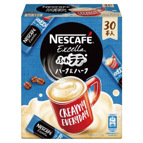 

Nescafe Excella Fluffy Latte Half N Half Instant Coffee 30 X 4,5 Gram