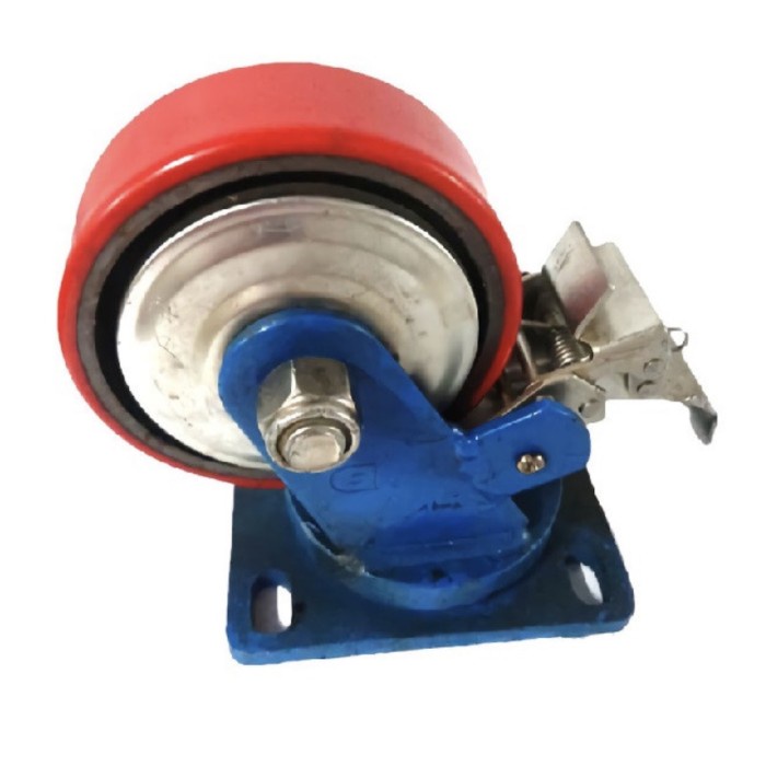 

Roda Caster Troly Troli Pu 6 Inch Super Heavy Duty Rem Kunci Dersheng