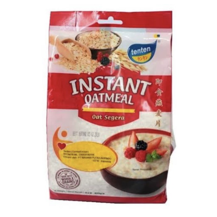 

Tenten Instant Oatmeal 1 Kg Whole Grains / Haver Oat Segera 1 Kg
