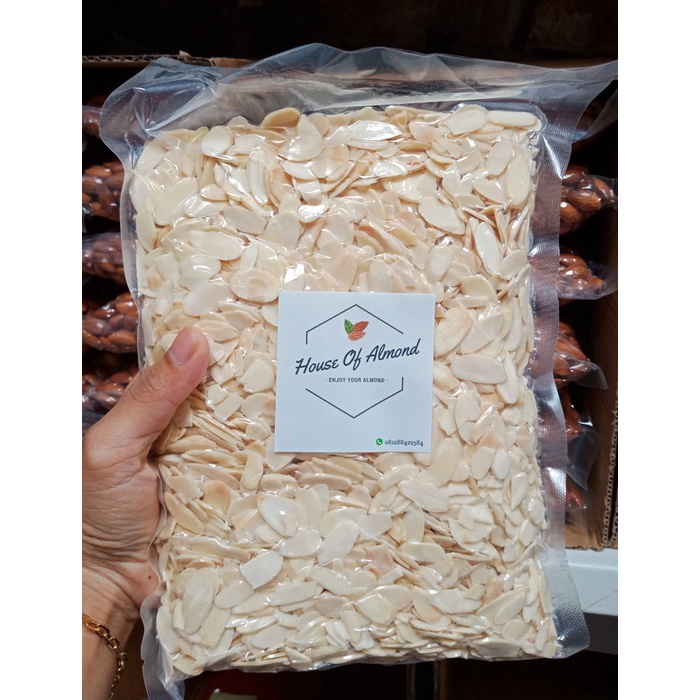 

Kacang Almond Slice panggang (roasted/oven) 500gr