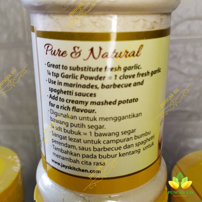 

jay's Garlic Powder / Bubuk Bawang Putih / Jays Garlic / Jay Garlic