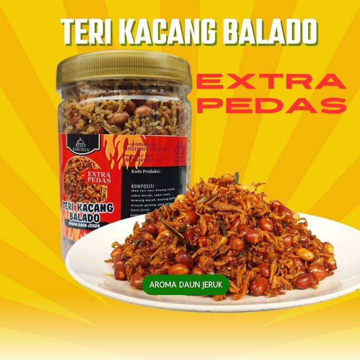 

Teri kacang balado extra pedas Teri Medan Balado Pedas Toples Food Masakan Asin
